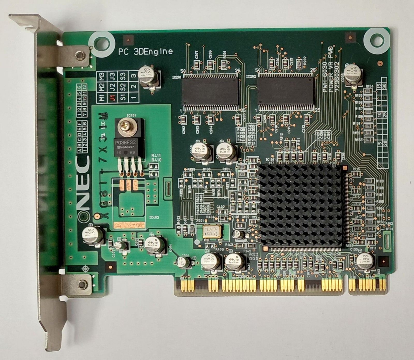 NEC PC 3D Engine 2 PCI Graphics Accelerator (PowerVR PCX2, 4MB, Retro, 1997)