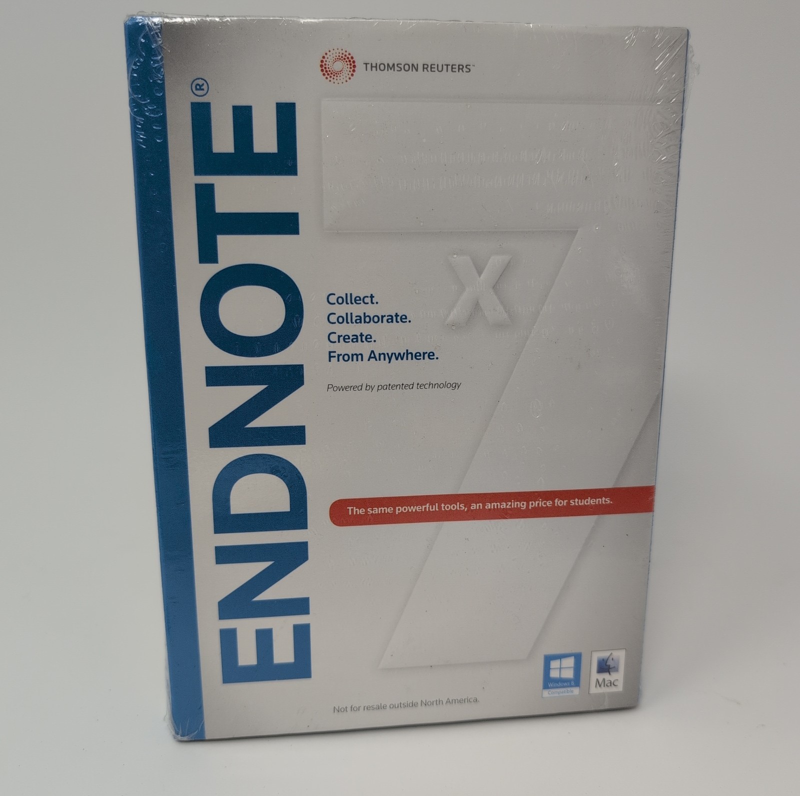 Thomson Reuters Endnote Student X7 Mac 10.6+ Windows 8+ Research Tool Brand New