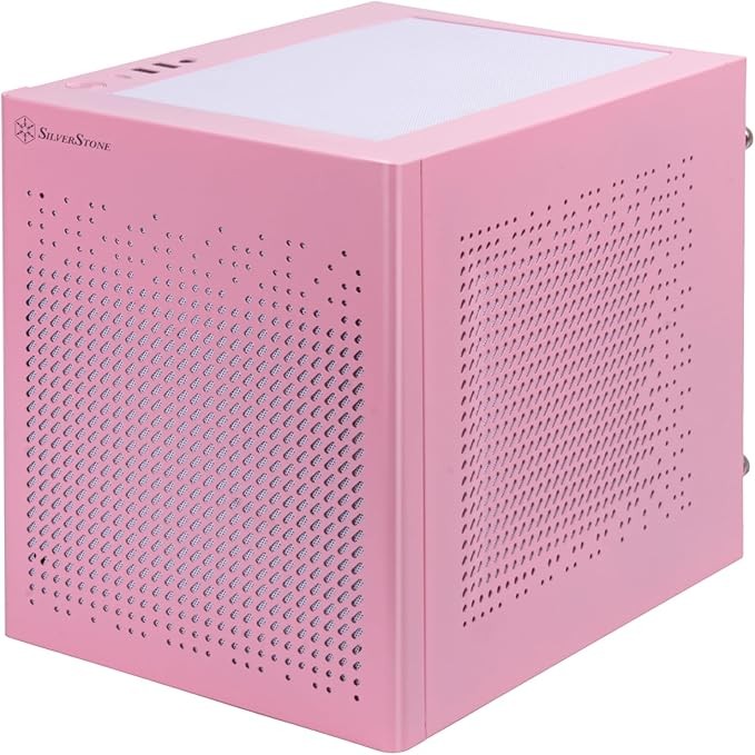 SilverStone SUGO 16 Pink Mini-ITX Small Form Factor PC Case SST-SG16P