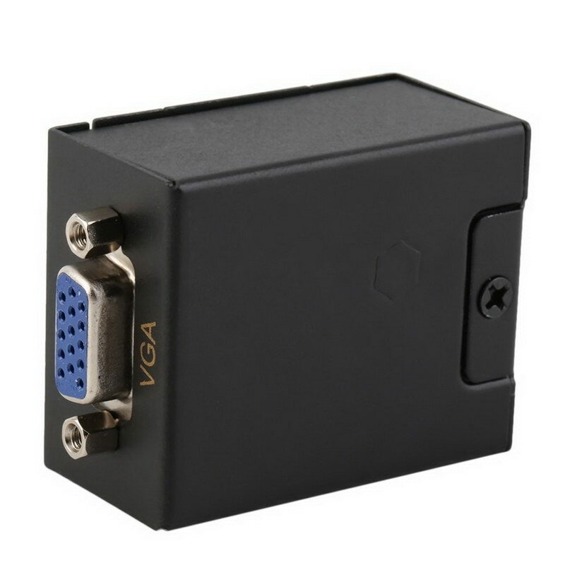 VGA Over Network Cable Adapter Extender Repeater RJ45 Cat5e Cat6 60M 1080P