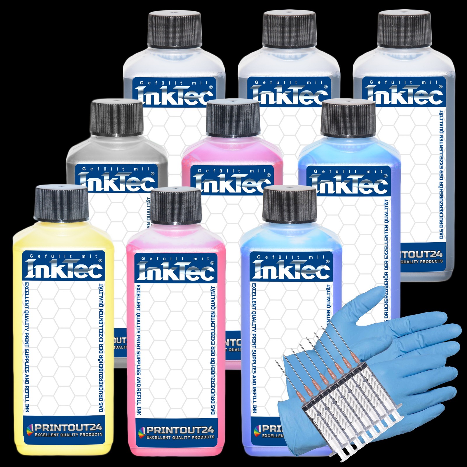 0.9L InkTec® Pigment Ink Refill For Epson Stylus Photo Pro 3880 3885 3890