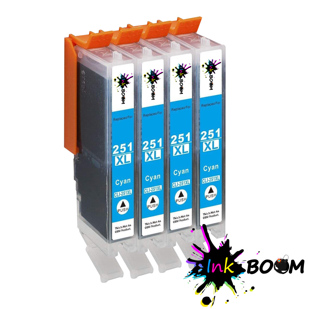 4 Cyan Ink Cartridge for CLI-251 PIXMA IP8720 MG5520 MG6620 MG7120 MX922
