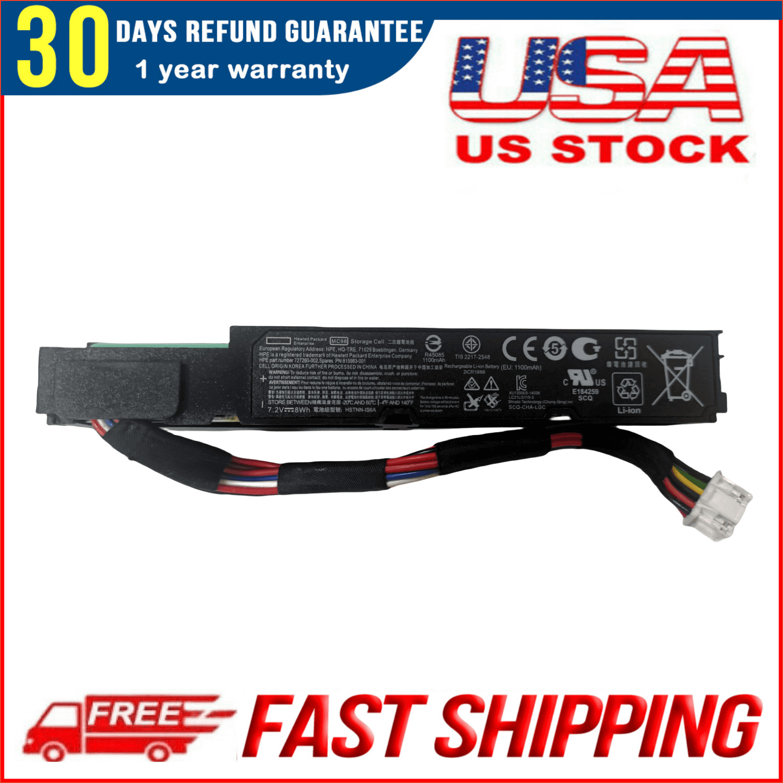 Genuine MC96 battery for Hp Smart Array P840AR P440AR P840 P440 Raid Controller