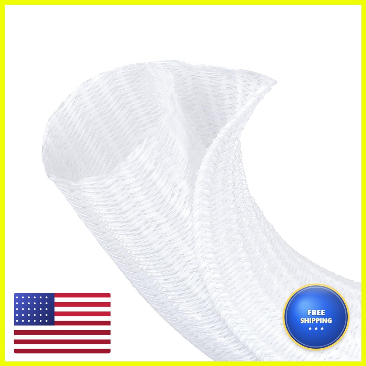 ELECFUN 3/4 Inch 8ft Cable Management Loom Sleeve Wire Wrap Cover