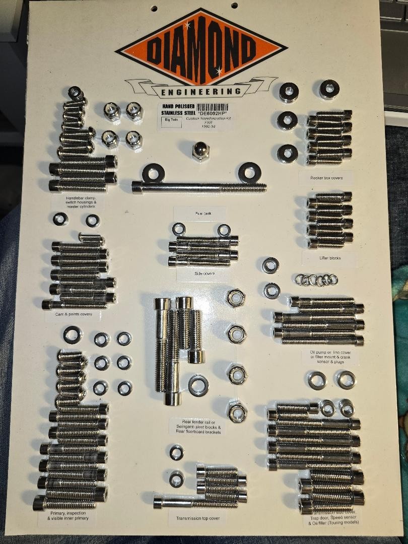 DE6002HP NEW DIAMOND ENGINEERING CUSTOM TRANSFORMATION KIT  HARLEY 92-94 FXR
