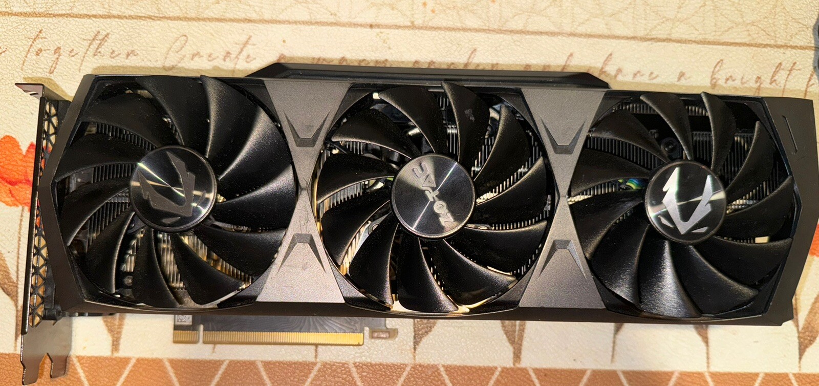 (For Parts) ZOTAC GAMING GeForce RTX 3090 Trinity OC GPU *As is*