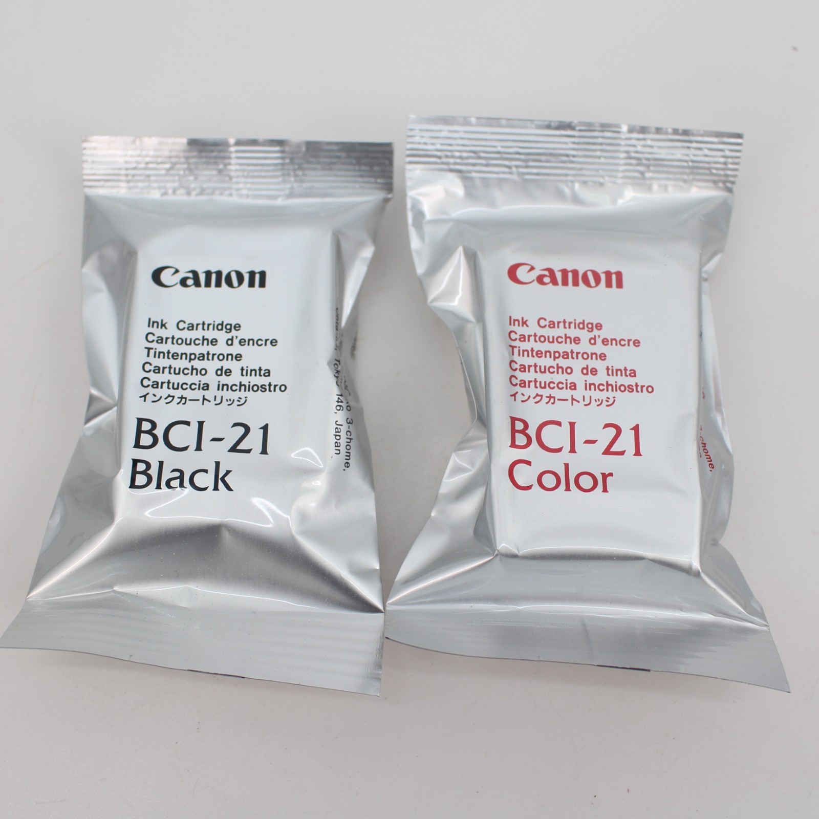 Genuine Canon BC-21  Black & Color Ink Cartridges 0899A003 BCI-21 - OEM