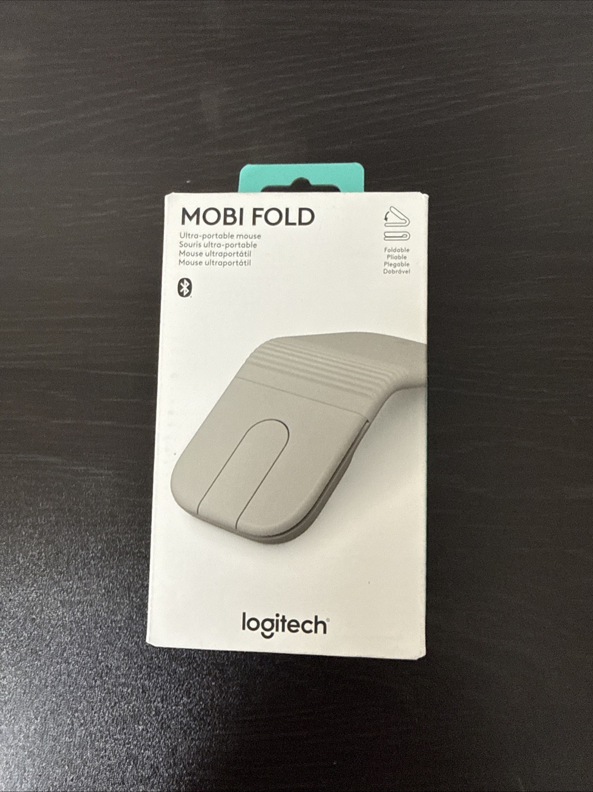 Logitech - Mobi Fold Ultra-Portable Travel Bluetooth Mouse with Touch Scroll ...