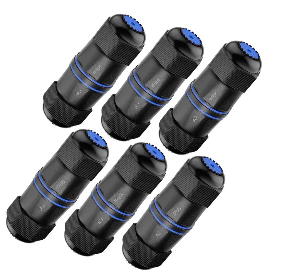 Waterproof RJ45 Coupler IP68 Short Profile 3.23", Cat6/Cat5E/Cat5- VCELINK Pro