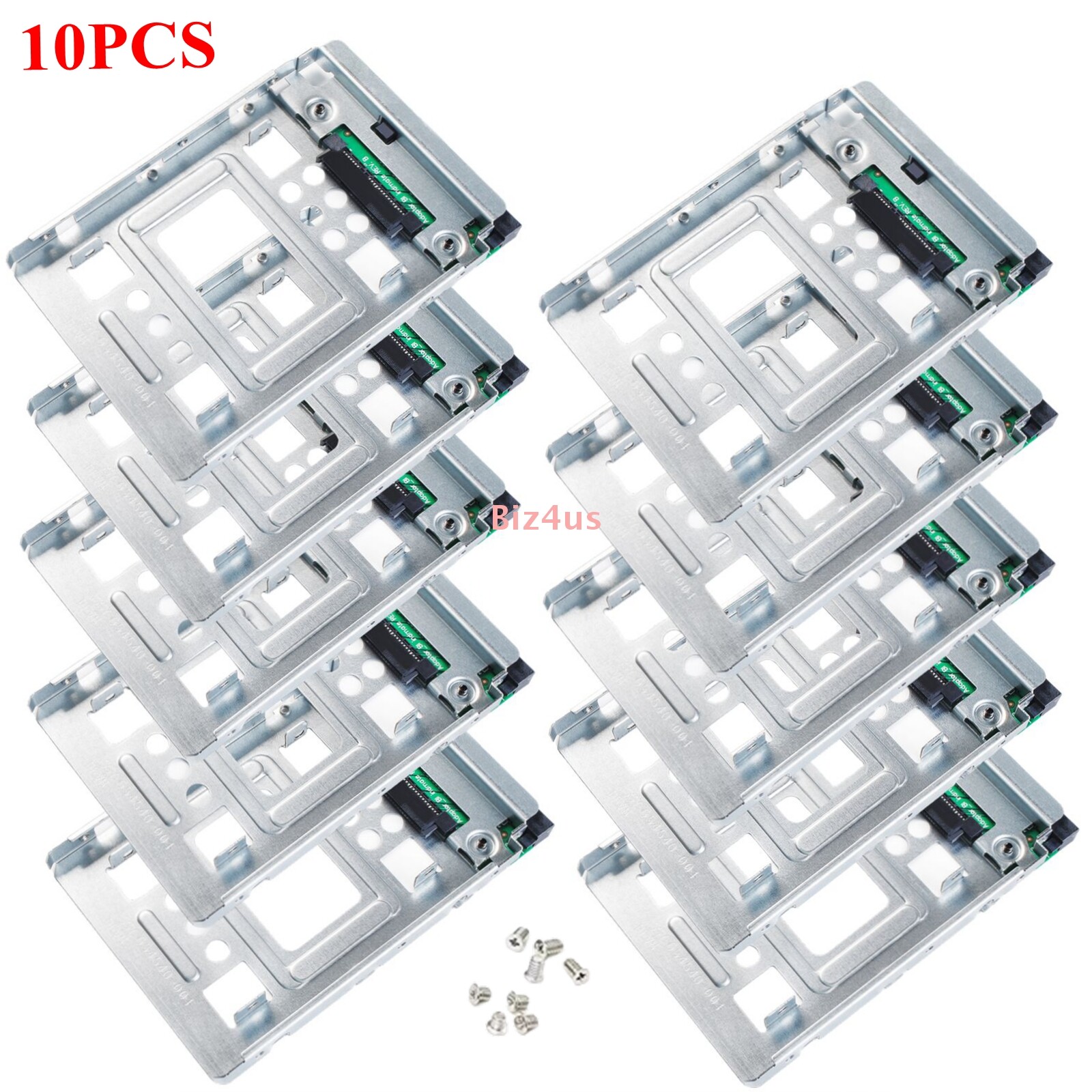 10PCS For HP 654540-001 2.5" SSD to 3.5" SATA Adapter Tray Converter HDD Bracket