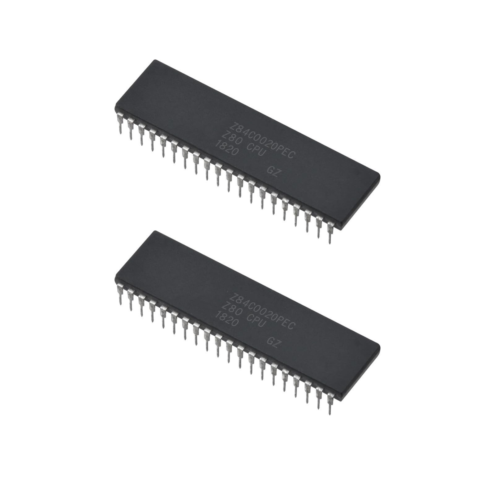 2pcs Z84C0020PEC Z80 CPU Microprocessor IC 20MHz 5V DIP-40