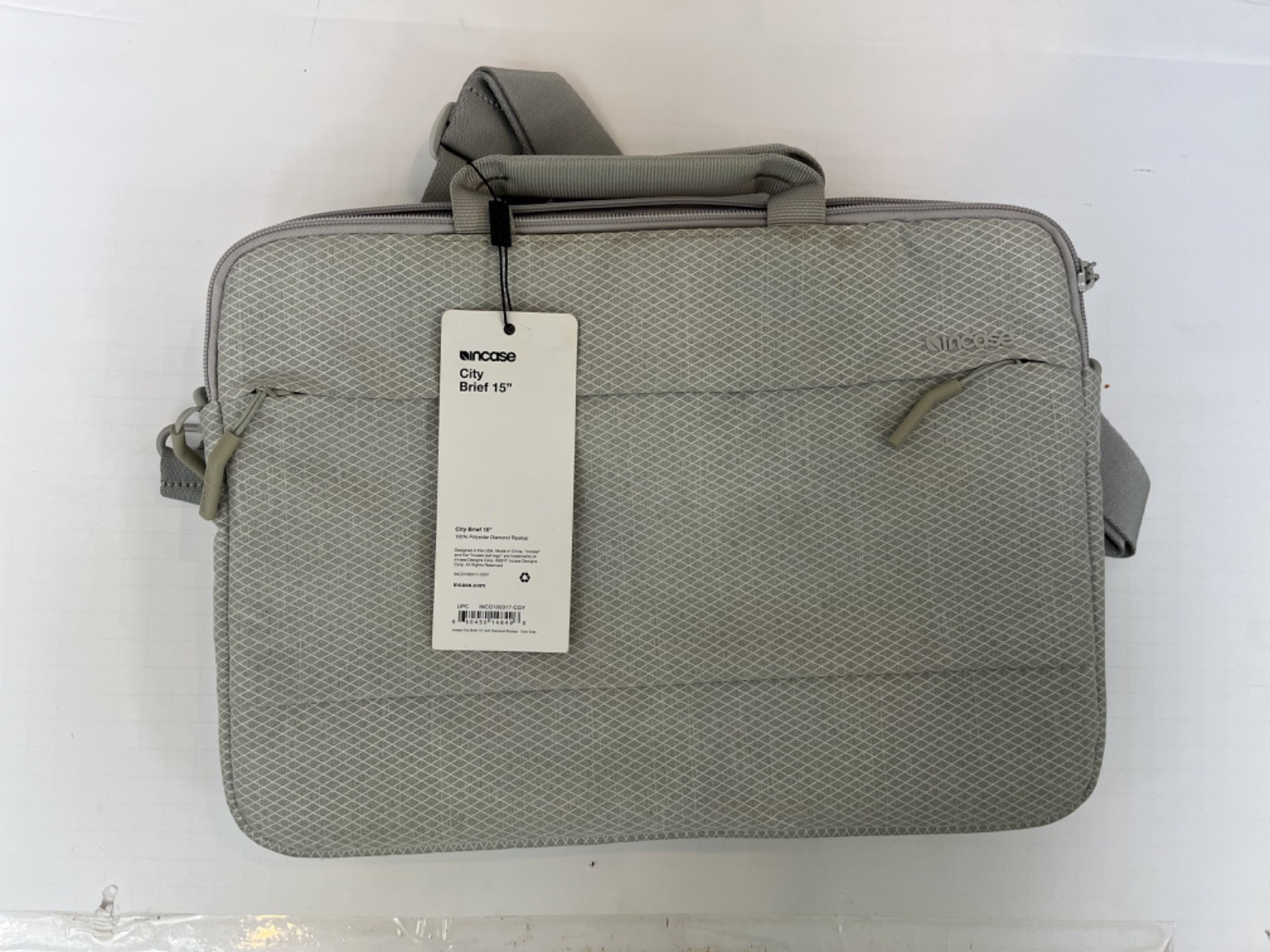 Incase City Brief 15" MacBook Laptop Bag Gray Messenger