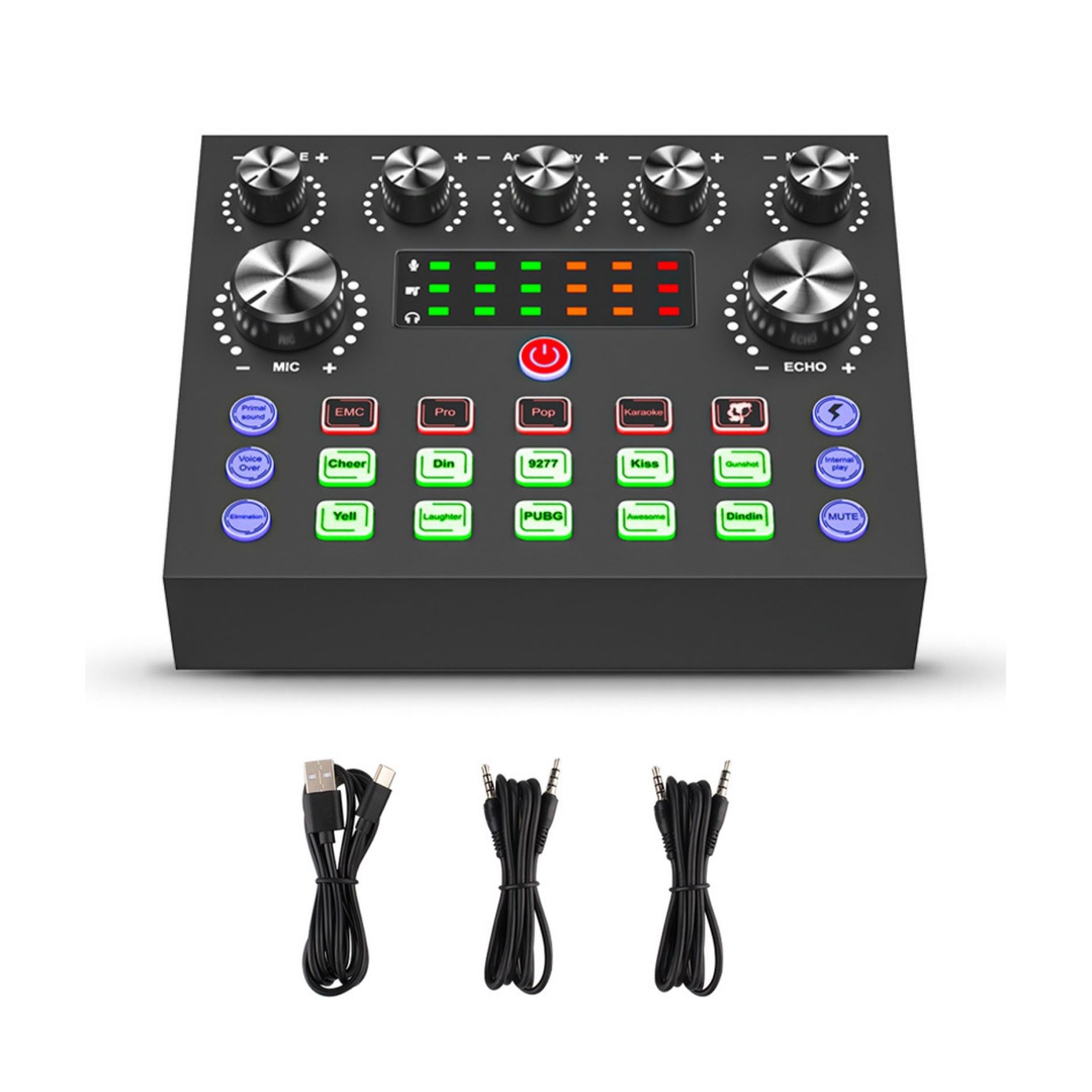 1set V8S Sound Card Professional Audio Equipment For Live Steaming and Karaoke