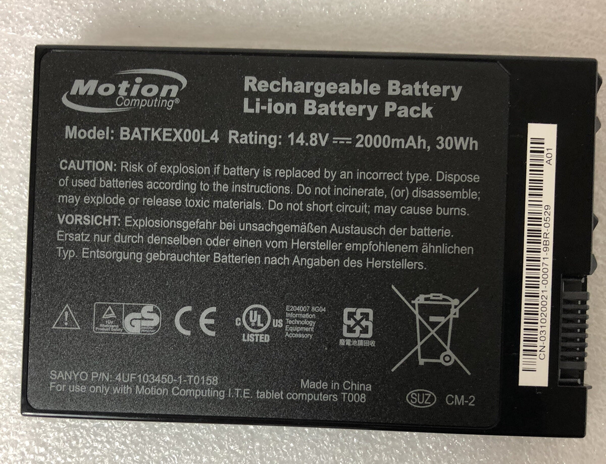 Motion Battery BATKEX00L4 14.8V 2000mAh 30WH For Model T008 J3400 J3500 J3600.