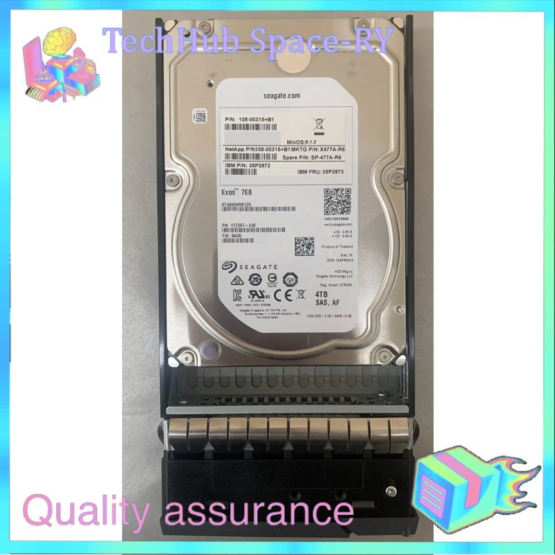 NETAPP X477A-R6 4TB SAS 7.2K RPM HARD DRIVE 108-00315 DS4246 DS4243 X477A