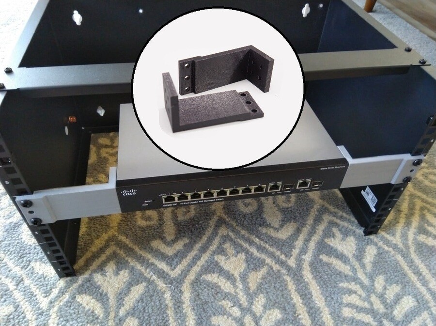 Replacement Rack Ears for Cisco SG300-10P Network Switch 10 Port