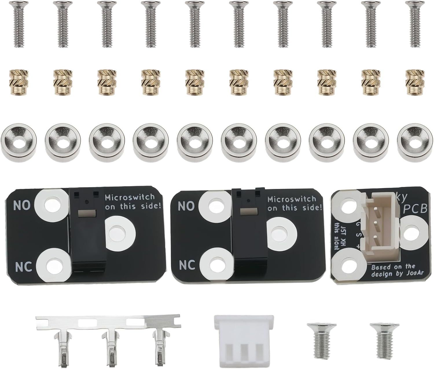 1 Set PCB Probe Kit with Screws & Nuts for Klicky Voron2.4 Trident 3D Printers