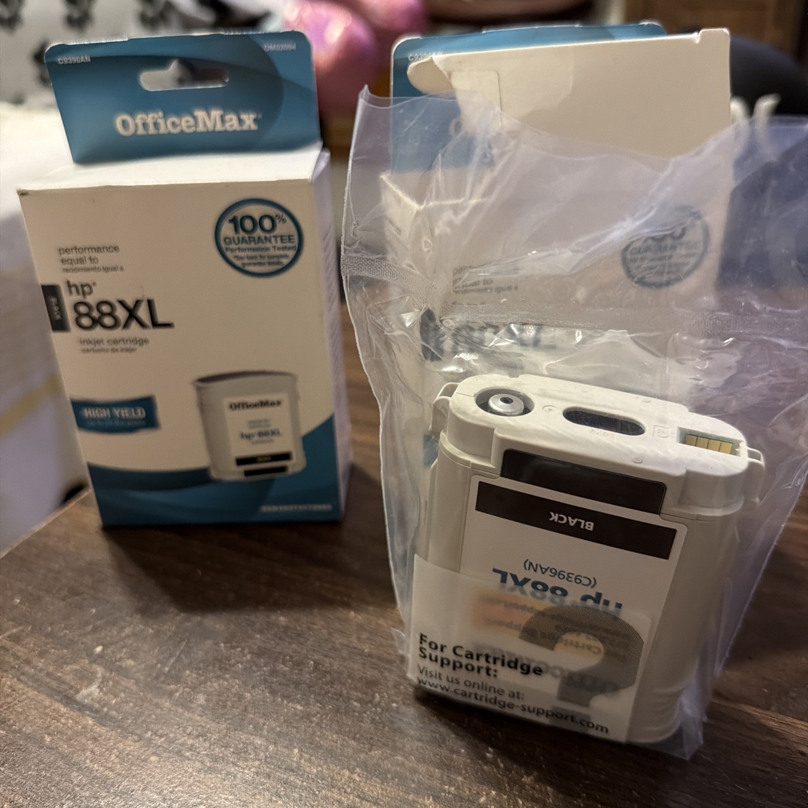 2 Office Max  Ink Cartridge Black (Hp 88Xl) Inkjet Cartridge NEW  