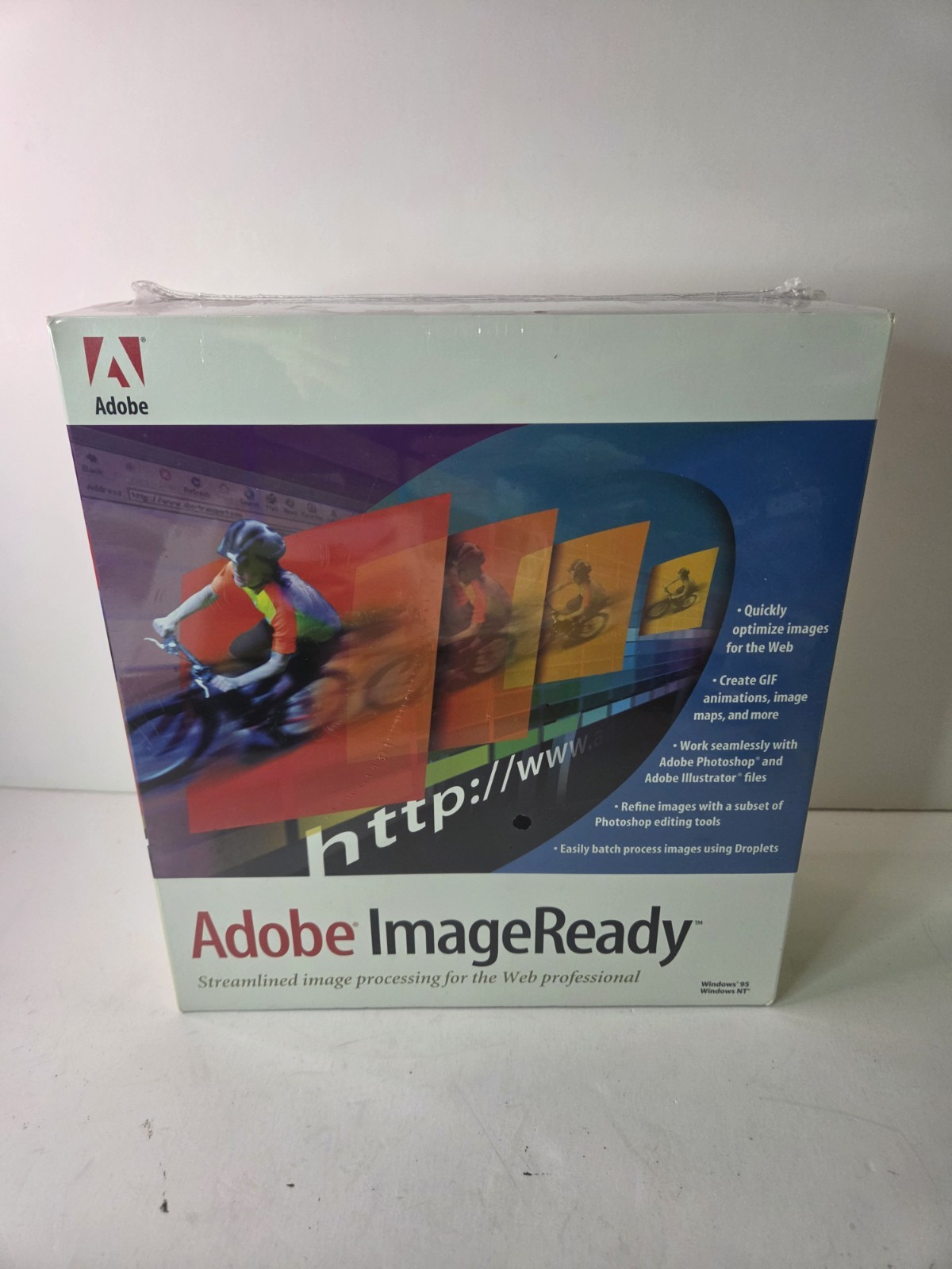 Vintage Adobe Image Ready Software 1995 For Windows 95 / NT Brand New Sealed