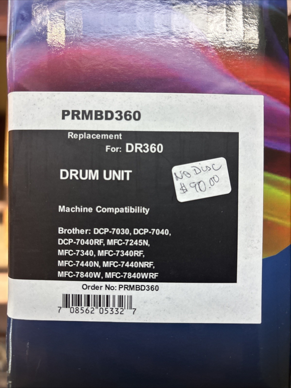 For Brother PRMBD360 For DR360 Replacement Cartridge