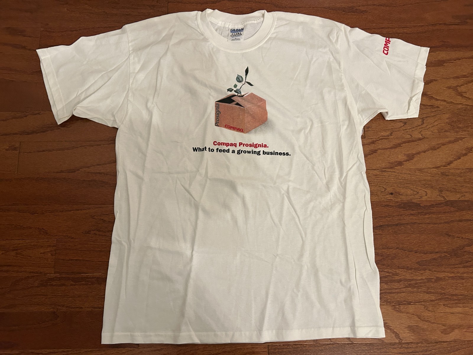1990s Vintage "COMPAQ PROSIGNIA COMPUTER" Promotional (XL) T-Shirt, RARE
