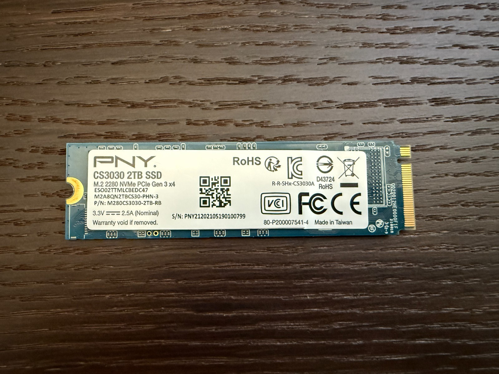 PNY XLR8 CS3040 2TB M.2 NVMe Internal SSD (M280CS3040-2TB-RB)