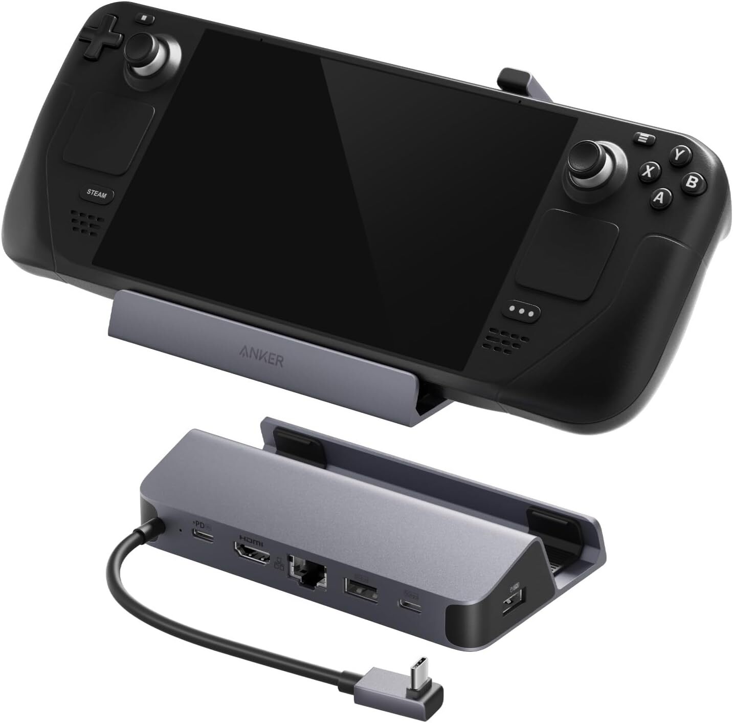 Anker Docking Station for Steam Deck/ROG Ally 6-in-1 USB C Hub HDMI 4K@60Hz 100W