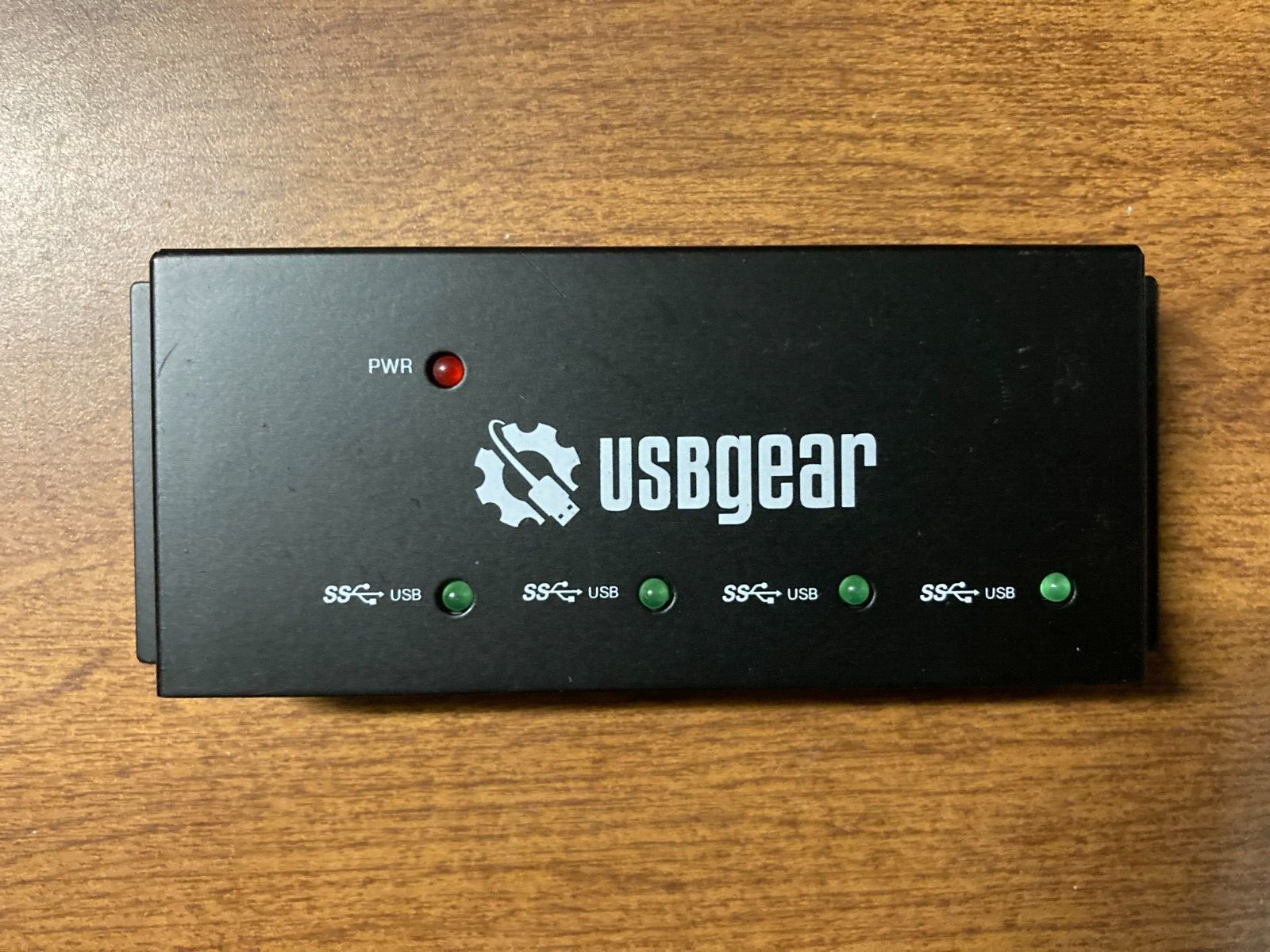 USBGear USB 3.0 Mounting Hub 4 Port Power Super Speed Metal Case USBG-4PMINIH