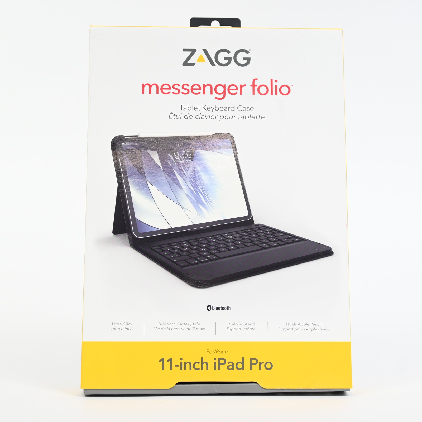 ZAGG Messenger Folio Bluetooth Tablet Keyboard & Case iPad Pro 11" - Open Box