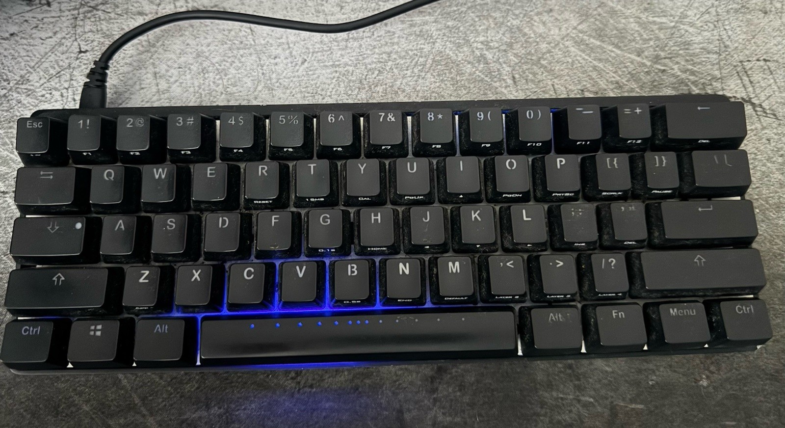 Vortex POK3R VTG-6100 60% Compact Mechanical Keyboard Black