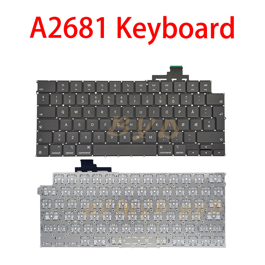 New Laptop Keyboard Norway Layout For MacBook Air M2 13" Retina A2681 2022 Year