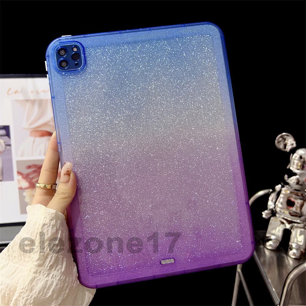 Glitter Gradient Case Proetct Cover For iPad Pro 11 12.9 10th 9th 8th 10.2 Air 5