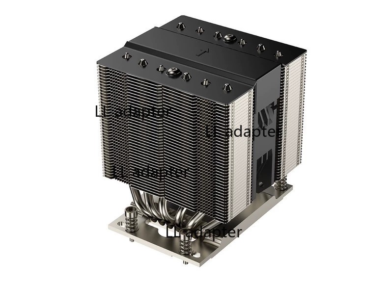 CoolServer EPYC SP3 4U Dual Tower 6 Heatpipe CPU Cooler Dual Ball Bearing Fan