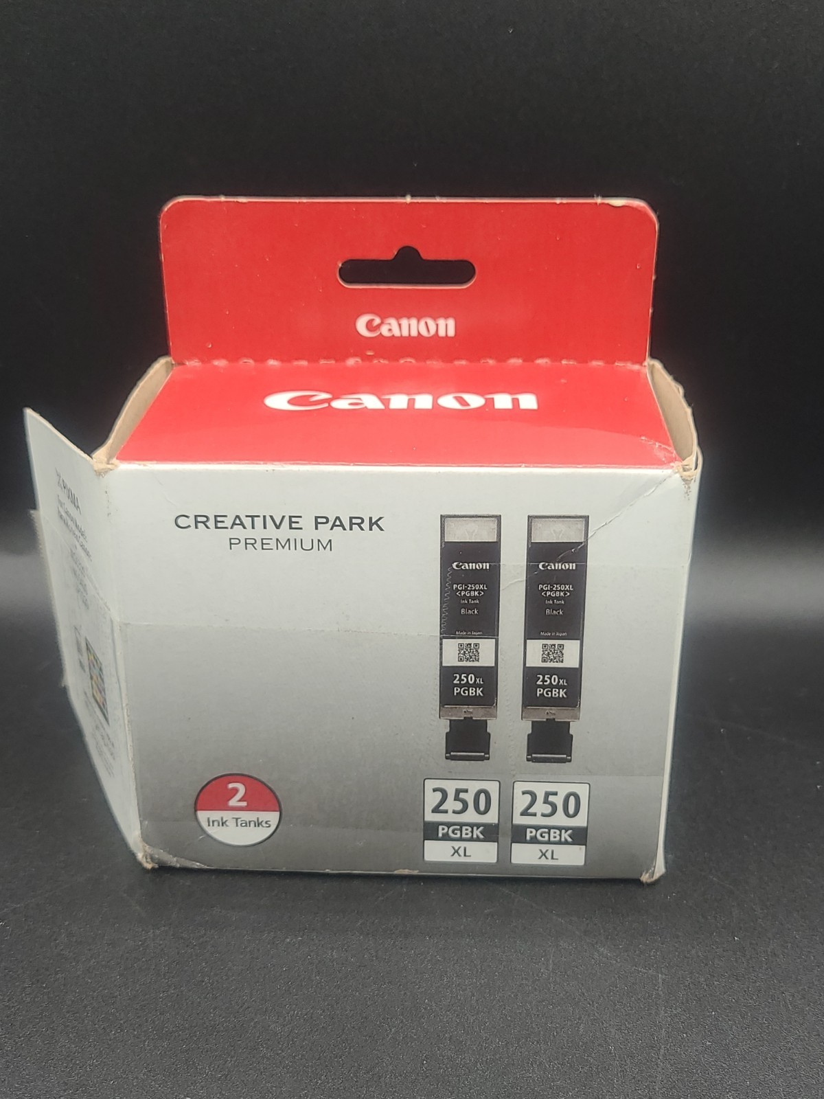 Canon - 250 XL 2-Pack High-Yield Ink Cartridges - Black Open Box Sealed Inside