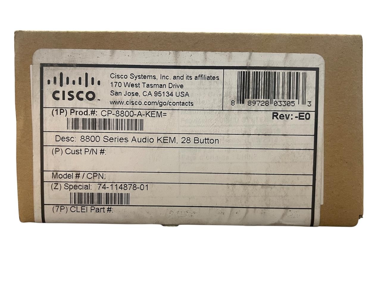 U94842 Cisco CP8800AKEM Series Key Expansion Module G1N