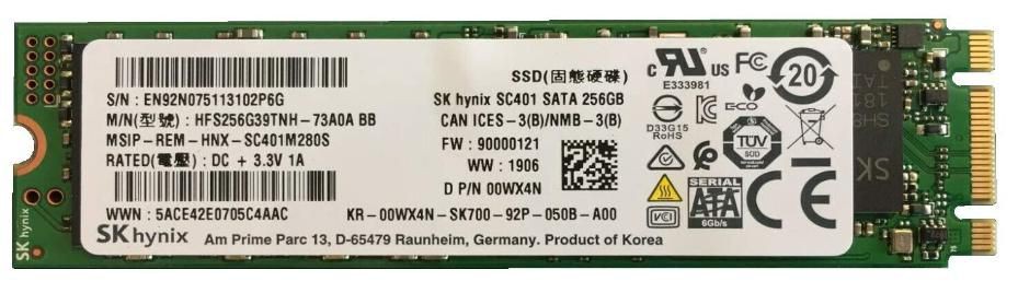 Dell 0WX4N-RFB 256GB M.2 NVME SATA SSD ~E~