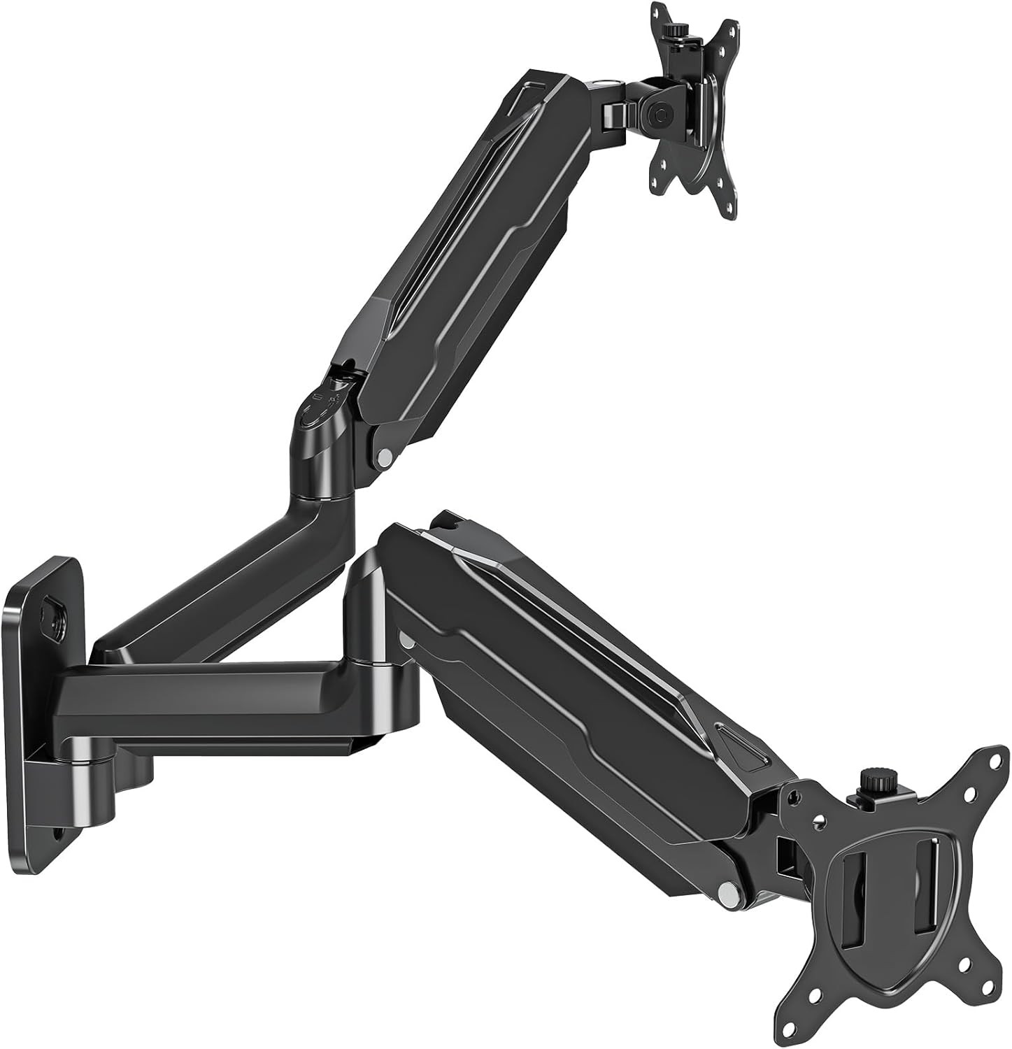 MOUNT PRO Dual Monitor Wall Mount for 13 to 32 Inch Computer Screens, Black 