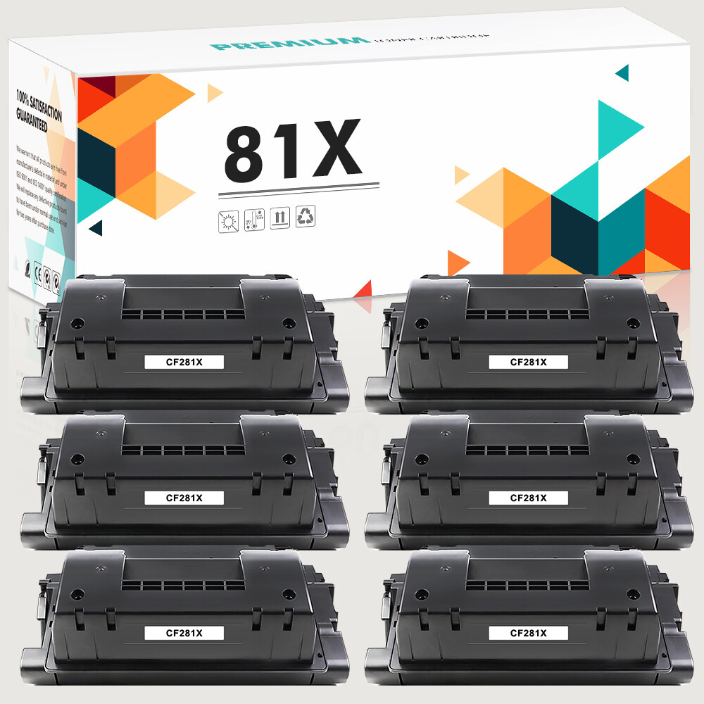 6PK CF281X 81X Toner Compatible With HP Laserjet MFP M630f M630h M630z M630