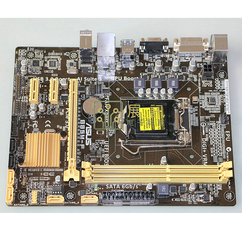For ASUS B85M-F LGA 1150 DDR3 Motherboard Tested OK