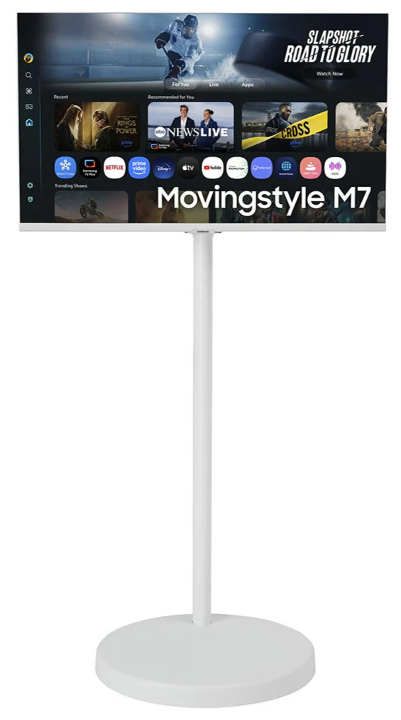 Samsung Movingstyle M7 32 inch 4K UHD HDR10 Rolling Stand Smart Monitor White