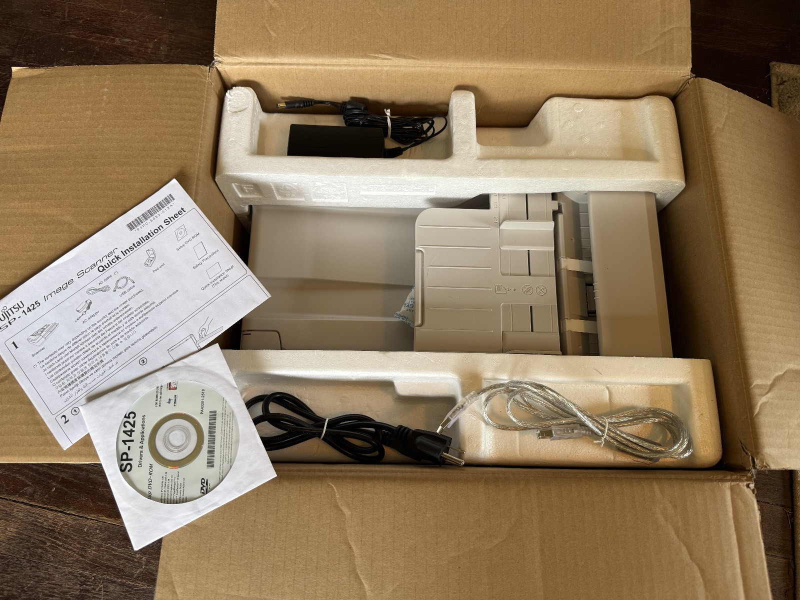 Fujitsu SP-1425 Sheetfed/Flatbed Scanner 600 dpi Optical-25 ppm