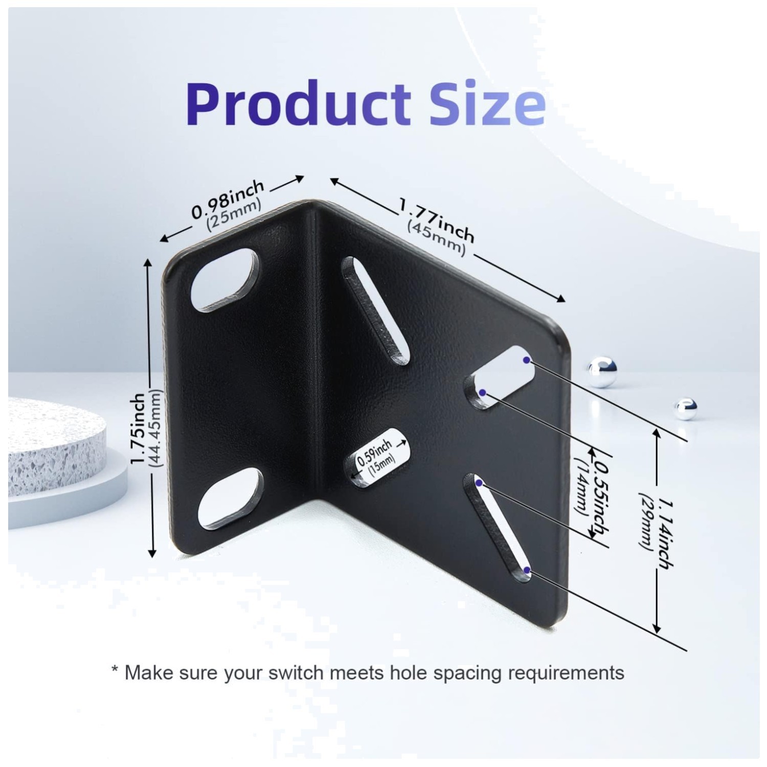 Adjustable Hole Distance Rack Mount Kit for D-Link, Linksys