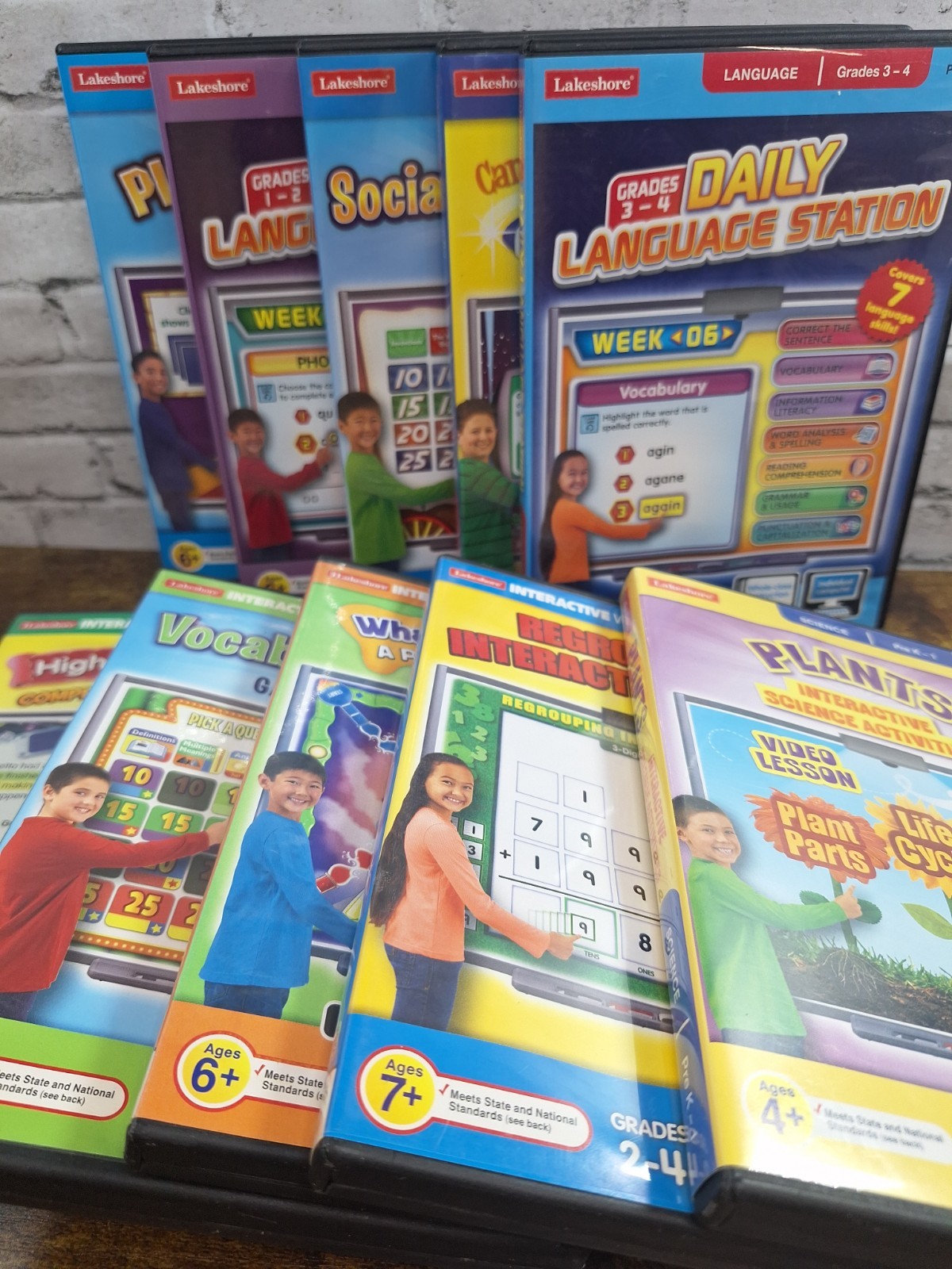 Lakeshore Learning Educational Software Lot 10 PC Mac Homeschool Teacher Grades 