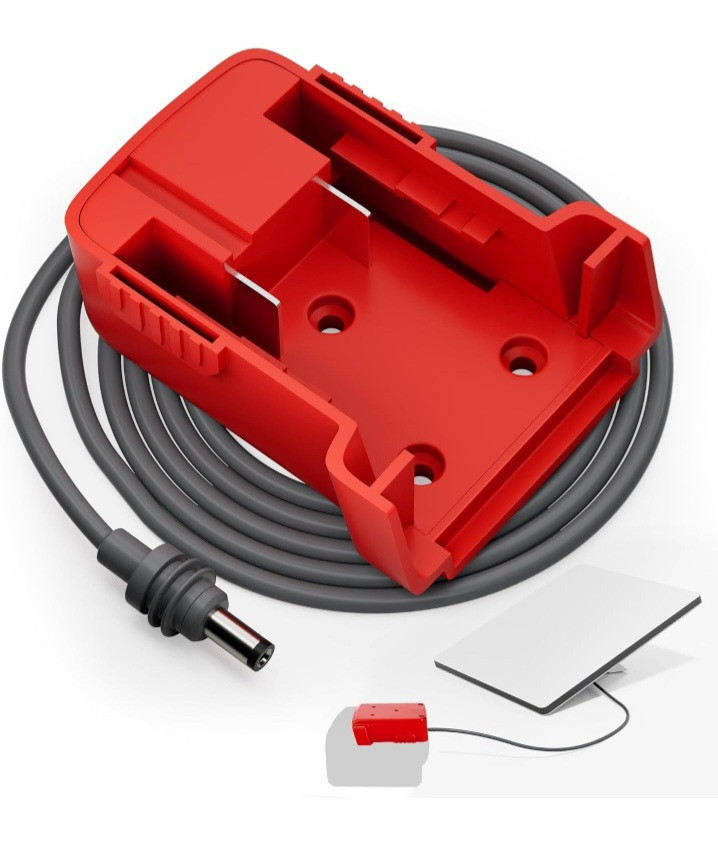 for Starlink Mini DC Power Cable for Milwaukee Battery w/ 3.2FT 18AWG Cord 🇺🇸