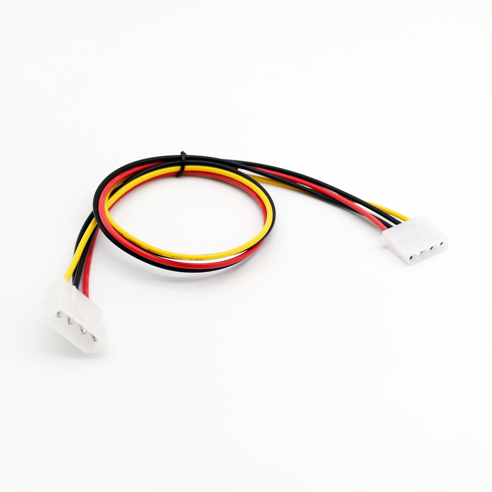 10x 50cm/1.5ft IDE 4 PIN Molex Male Power to Female Jack Extension Adapter Cable
