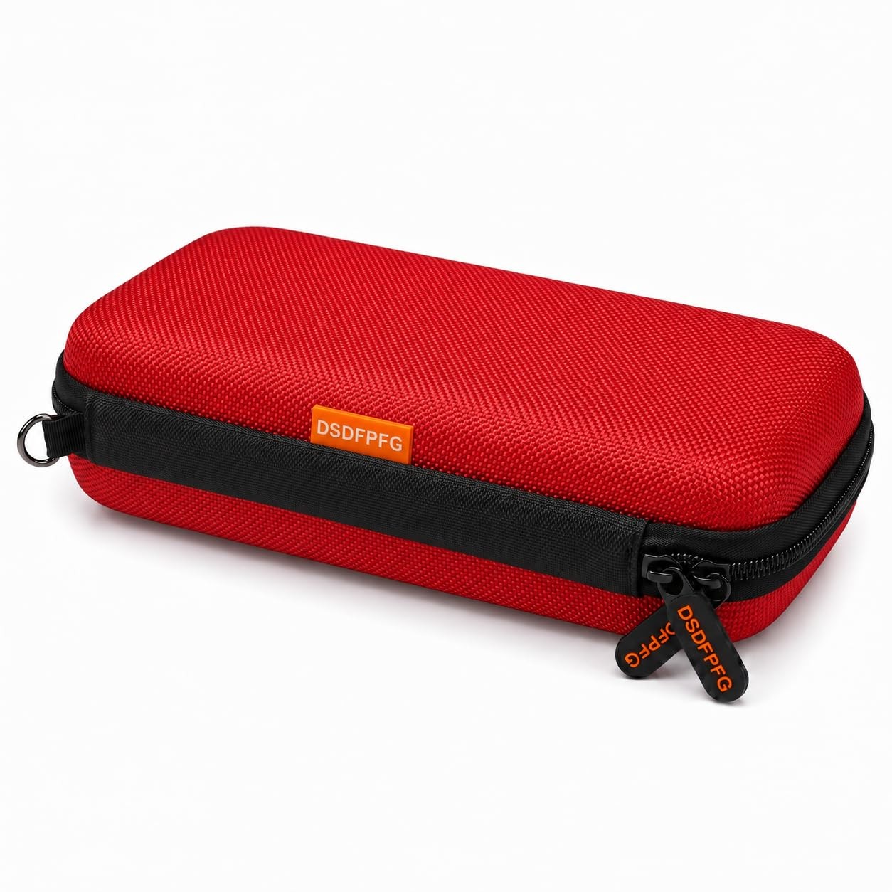 Small Hard Shell EVA Zipper Carrying Case for Electronic , Red