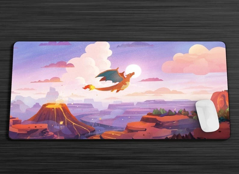 Charizard Pokemon Gaming Desk Mat Mouse Pad XXL Large Mousepad SP389NC