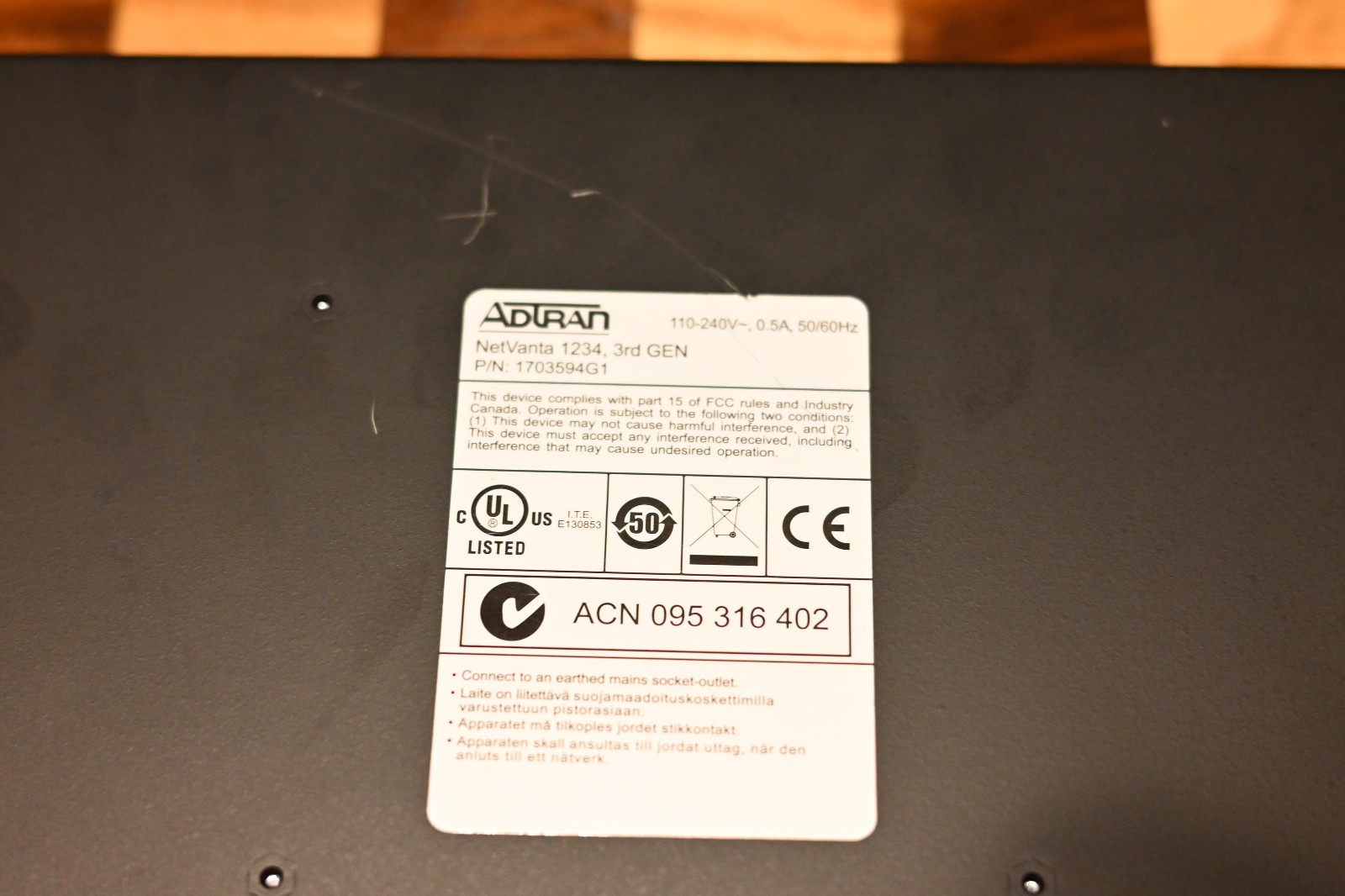 Adtran NetVanta 1234 / 3rd Gen Homelab fully managed switch