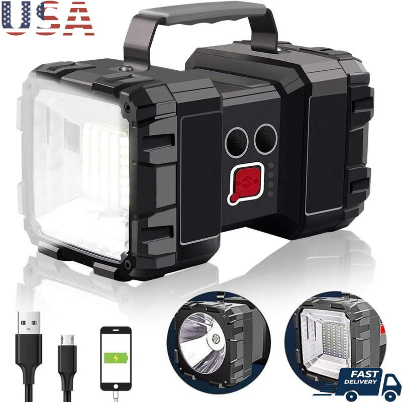 LED Rechargeable Flashlight 4000LM Ultra Bright Waterproof Power Bank Camping US