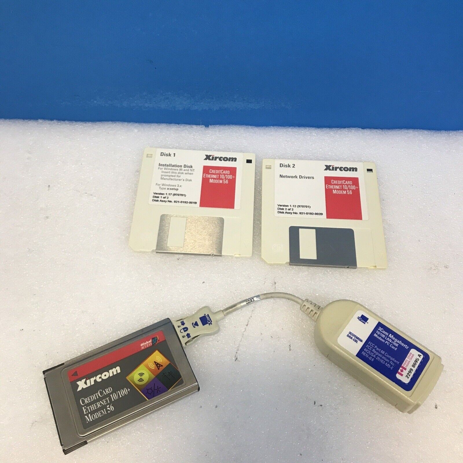Xircom CREDITCARD ETHERNET 10/100+MODEM 56 for Win95 and NT